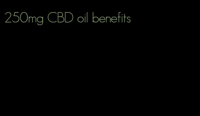 250mg CBD oil benefits