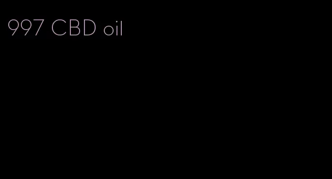 997 CBD oil