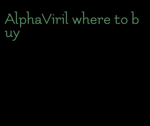AlphaViril where to buy