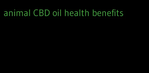 animal CBD oil health benefits