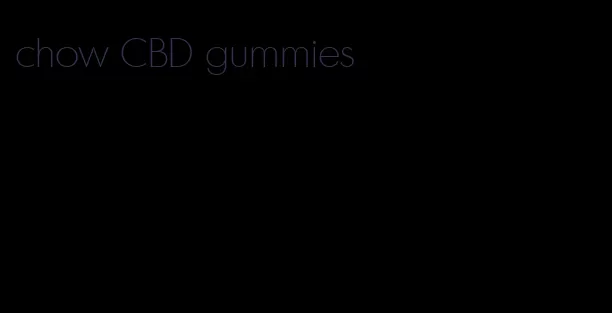 chow CBD gummies