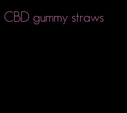 CBD gummy straws