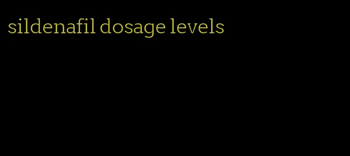 sildenafil dosage levels